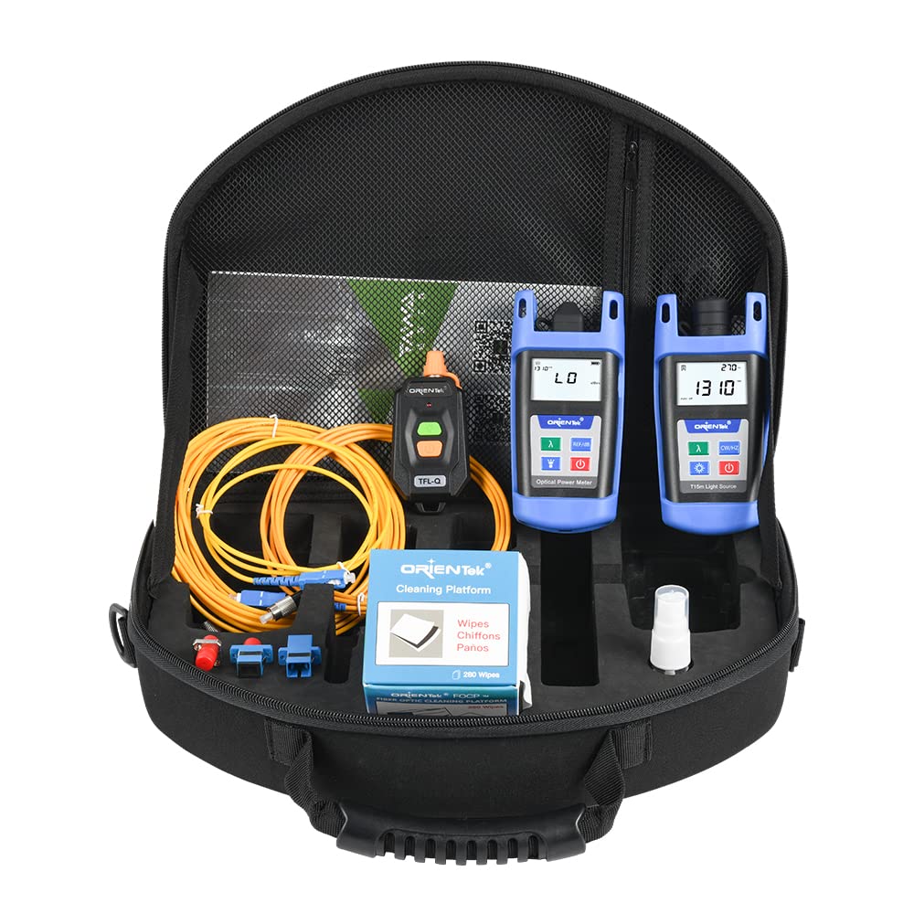 ORIENTEK TLT-12E FTTH Tool Kits Fiber Optic Power Meter + Optical Light Source +VFL FTTH Loss Test Kit Optical Power Meter... - Review, Price and Buying Guide