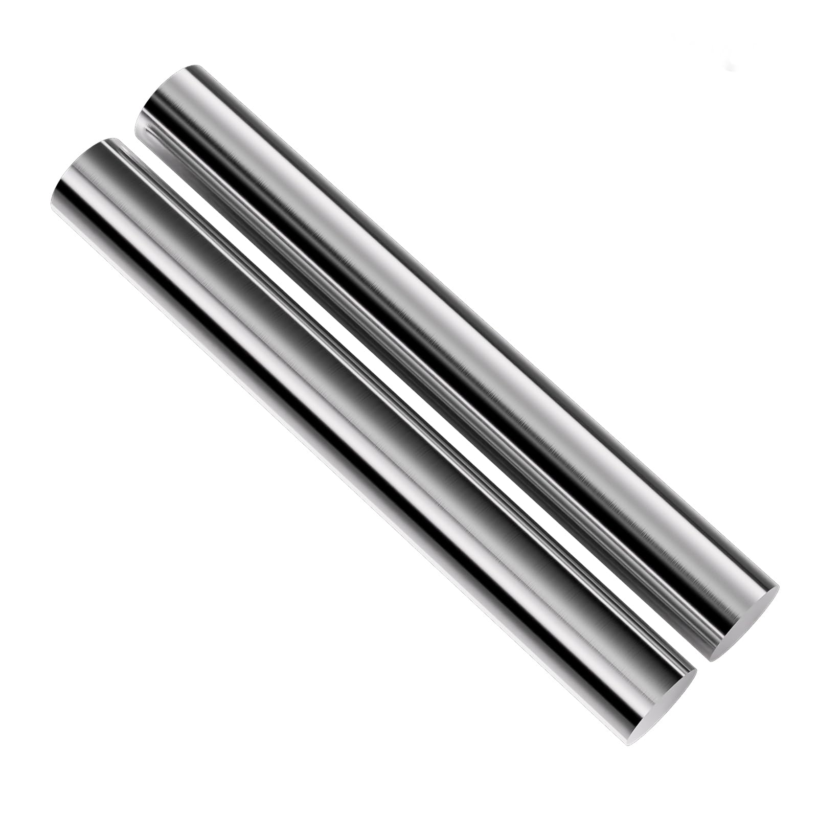 2 barre rotonde in acciaio, 18,5 mm x 150 mm, in acciaio ad alta velocità (HSS), per tornio ad ingranaggi, foratura, tornio, tornio, tornio e artigianato fai da te, DRINYOUNG (18,5 mm x 150 mm, 2