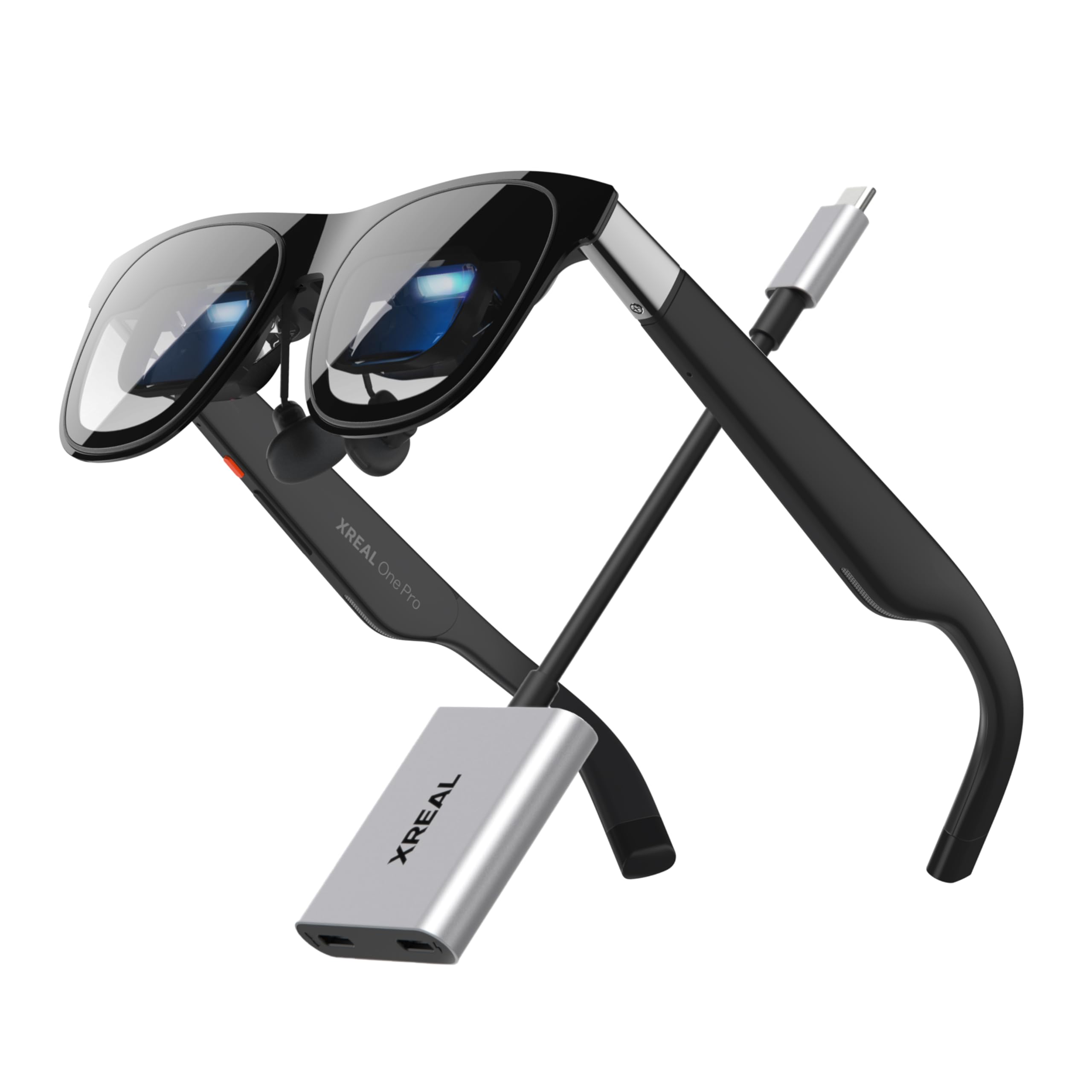 XREAL One Pro M AR Gafas Bundle XREAL Hub, para iPhone 17/16/15, Real 3D, Power und Play Adapter