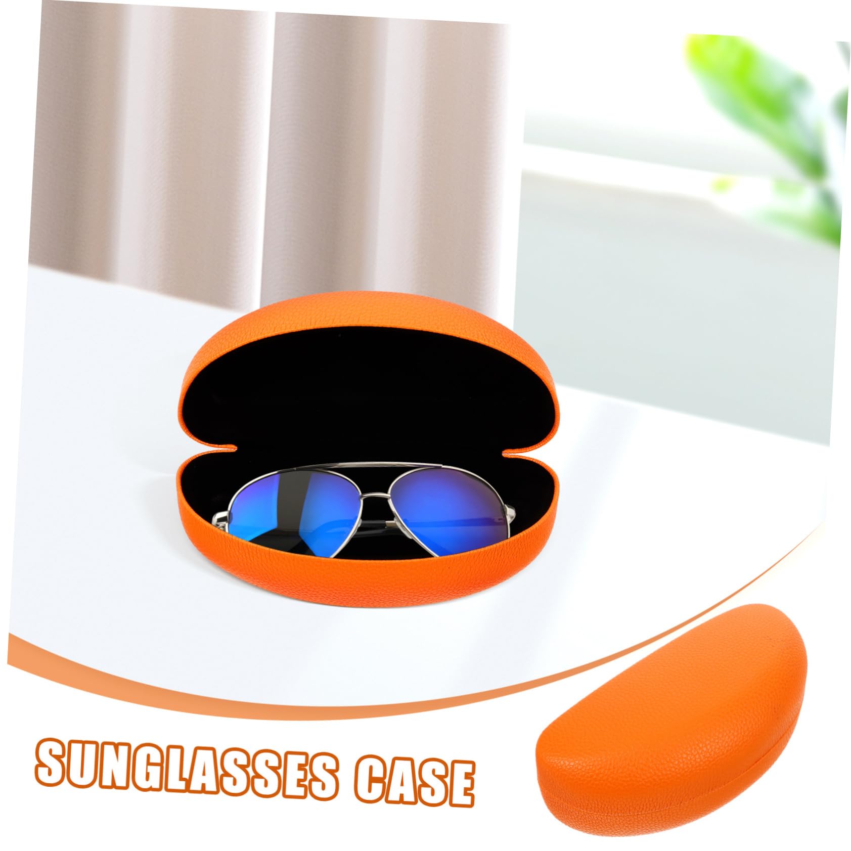 Healvian 4 Set Elegante Custodia Per Occhiali in Pelle Antigraffio Porta Occhiali Da Sole Adatto Per Occhiali Compatto Portatile Per Viaggio Uso Quotidiano 2 Pezzi * 4