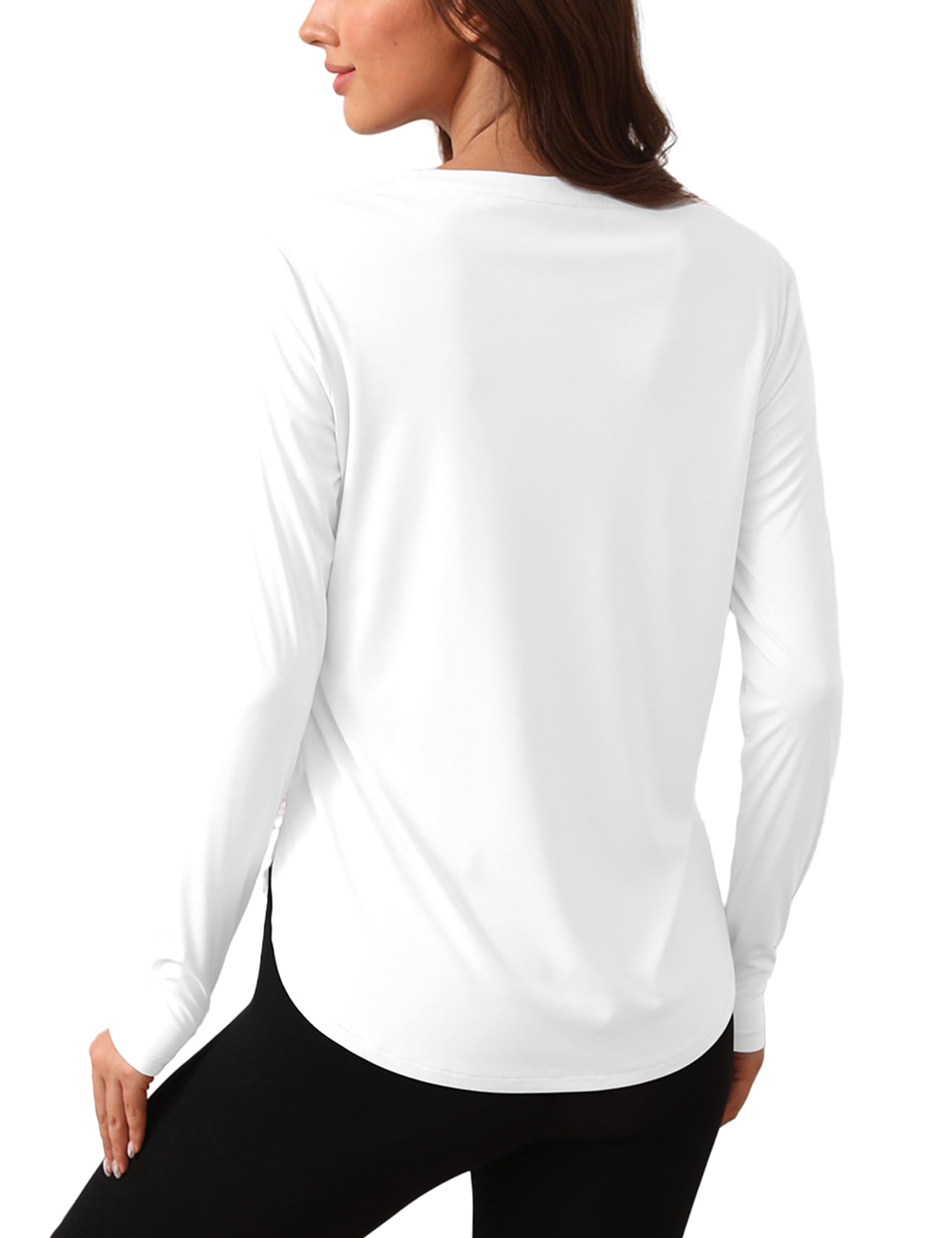 YGDHST Women's Sun Shirts UPF 50+ Protection Shirts Rash Guard Long Sleeve Sun SPF Workout Tops Shirt for Swim Beach Running