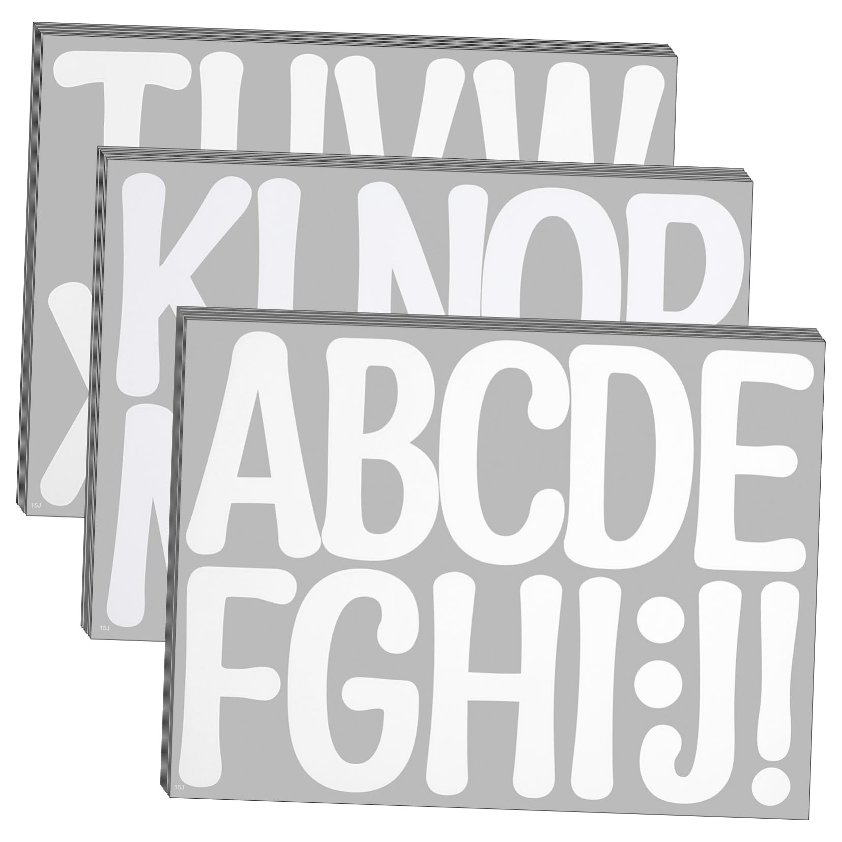 Autocollants pour lettres grandes lettres Veemoon alphabet adhésif pour signalisation