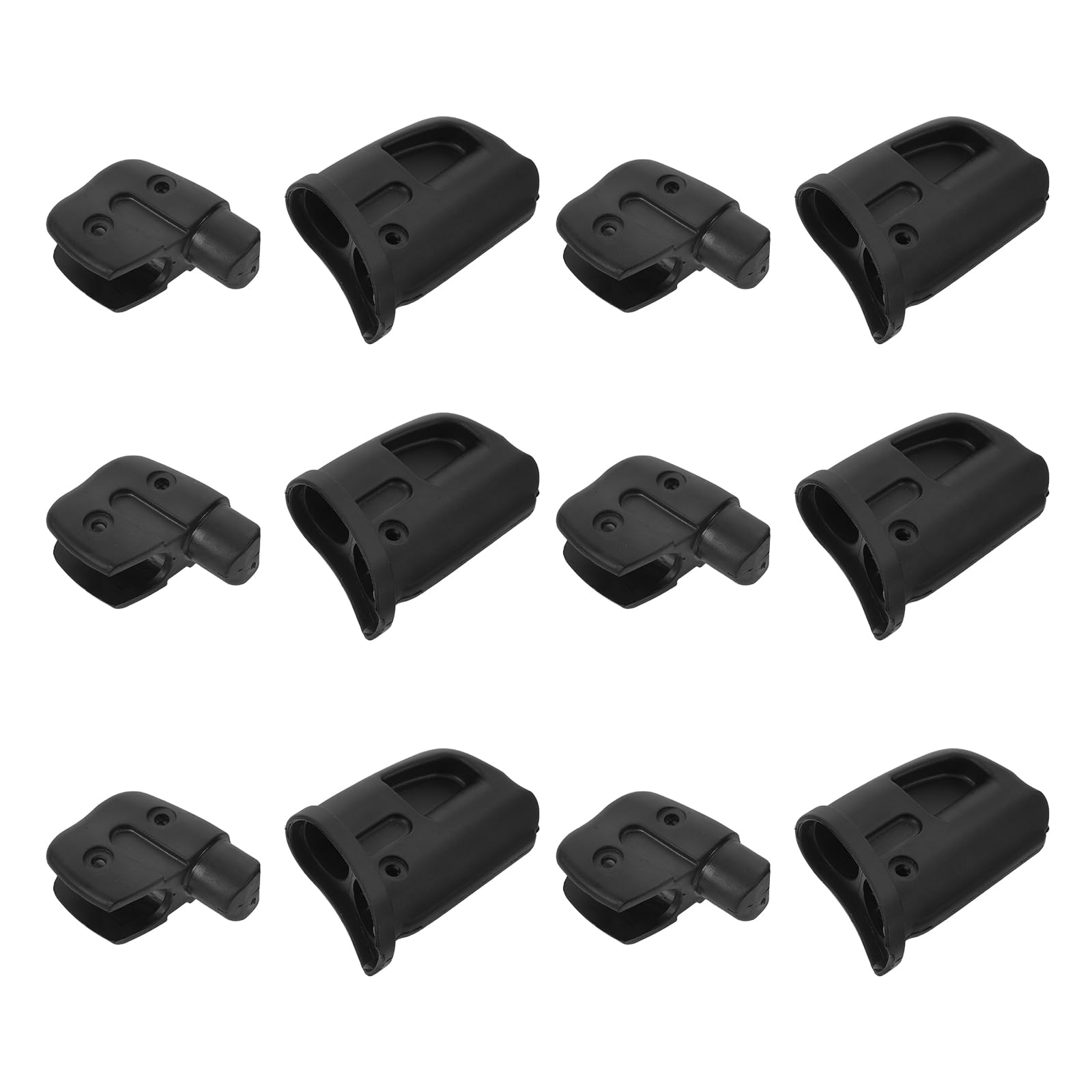 Abaodam Lot de 6 Boucles de Pliage pour Poussette en Plastique Robuste, Boucles à Dégagement Rapide et Verrouillage Sécurisé, Compatibles Poussettes Pliables pour Voyage et Usage