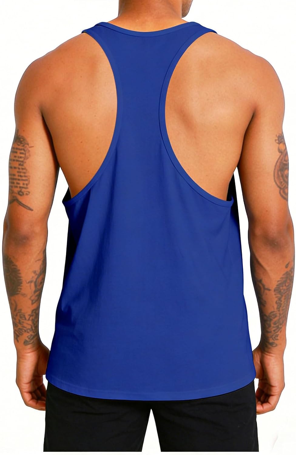 Men's Tank Tops Sleeveless Shirts Y-Back Gym Workout Stringer Tank Tops Bodybuilding Fitness T-Shirts