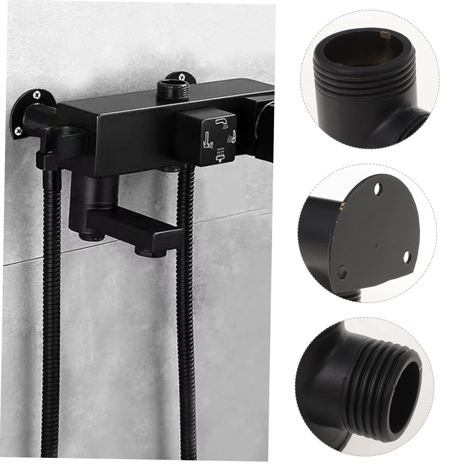 Uonlytech adaptador grifo ducha pared conector manguera montaje superficie superficie kit instalación ducha expuesta soporte fijación sin excavación