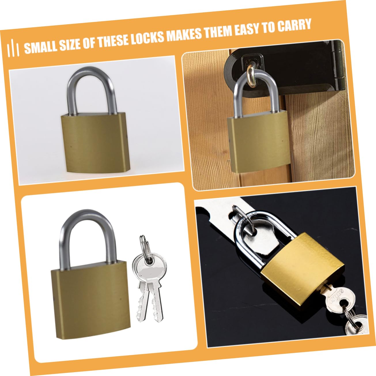Housoutil 3 Juegos De Mini Candados Con Llave Para Cajón Armario Cerradura De Seguridad De Metal Para Armario Maleta Diario Libro Mochila Joyero 4 Unidades X 3
