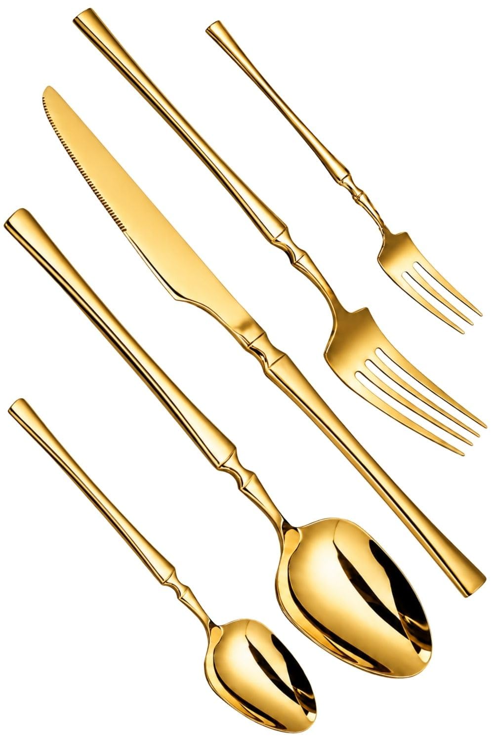 Elegant Handle Black 30 Pcs Steel Cutlery Set for Dining Table — Amazon image 20