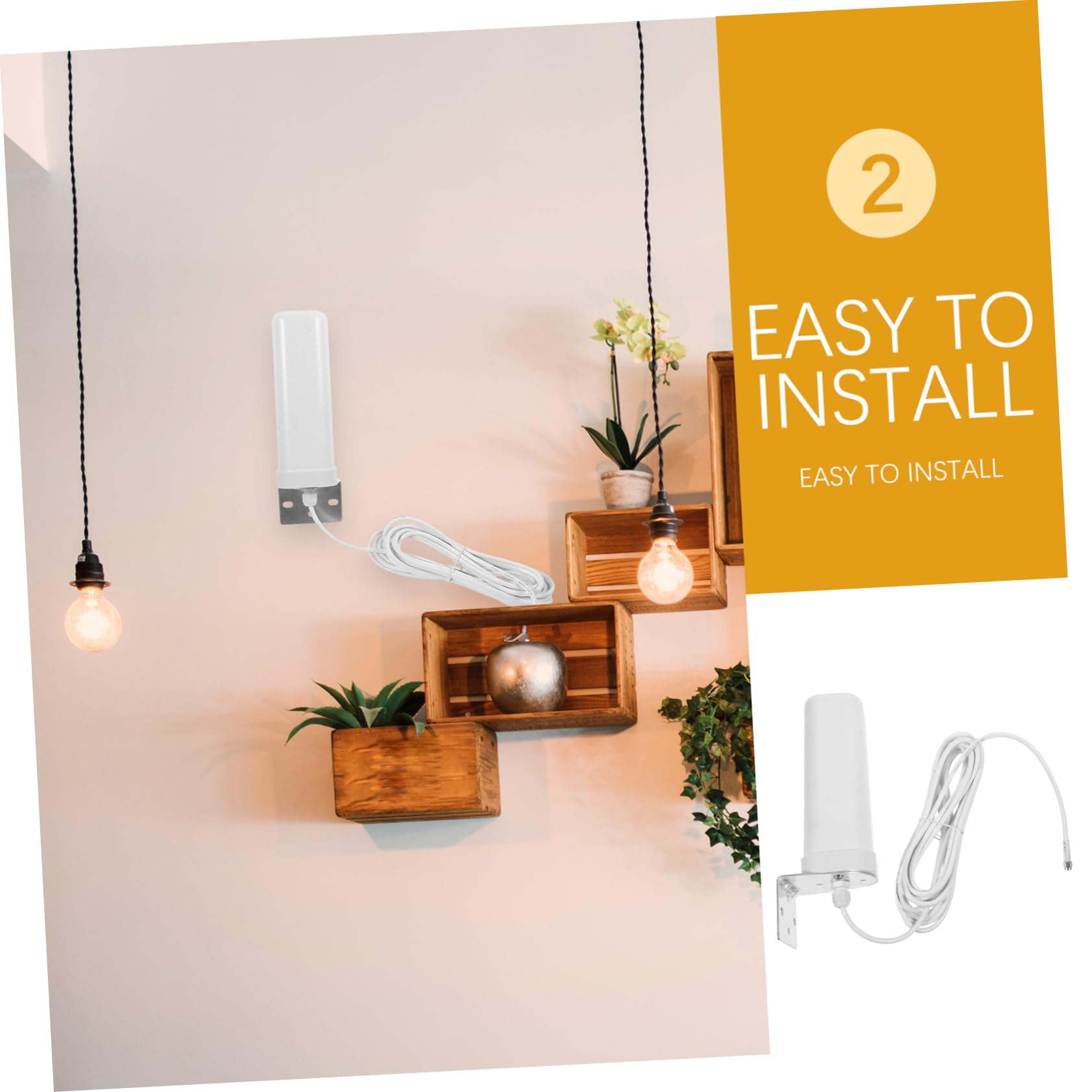 Antenne pour Plastique en Métal Intérieur et Usage Extérieur Omnidirectionnelle 3g 4g Support Pleine Fréquence Transmission Stable du Signal Extérieure