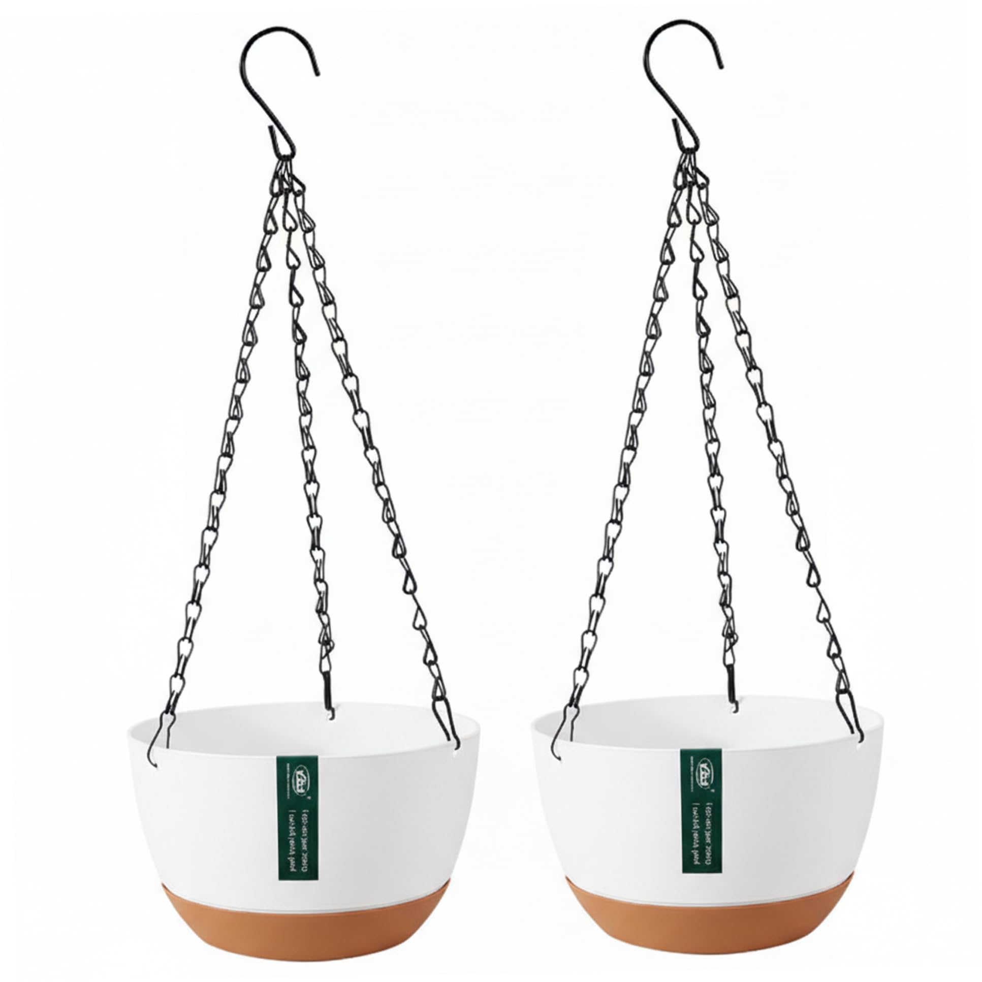 Pots de fleurs suspendus 10 pouces arrosage automatique intérieur extérieur