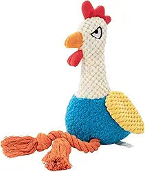 Brinquedo para cães com som de galinha que apita, divertido para morder, jogo familiar, exercício, treinamento interativo de enriquecimento ambiental, Azul