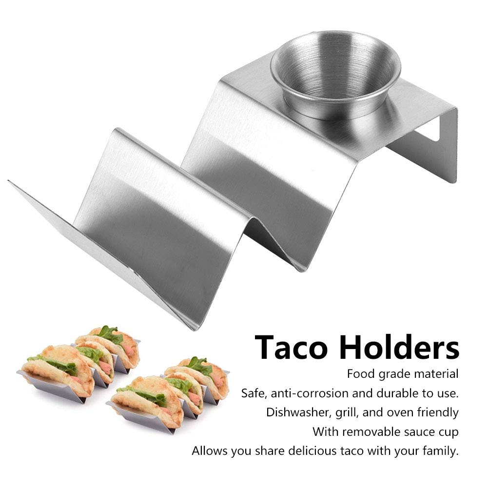Evhooe Taco Holder Stainless Steel Thin Pancake Stand Rack - View #6