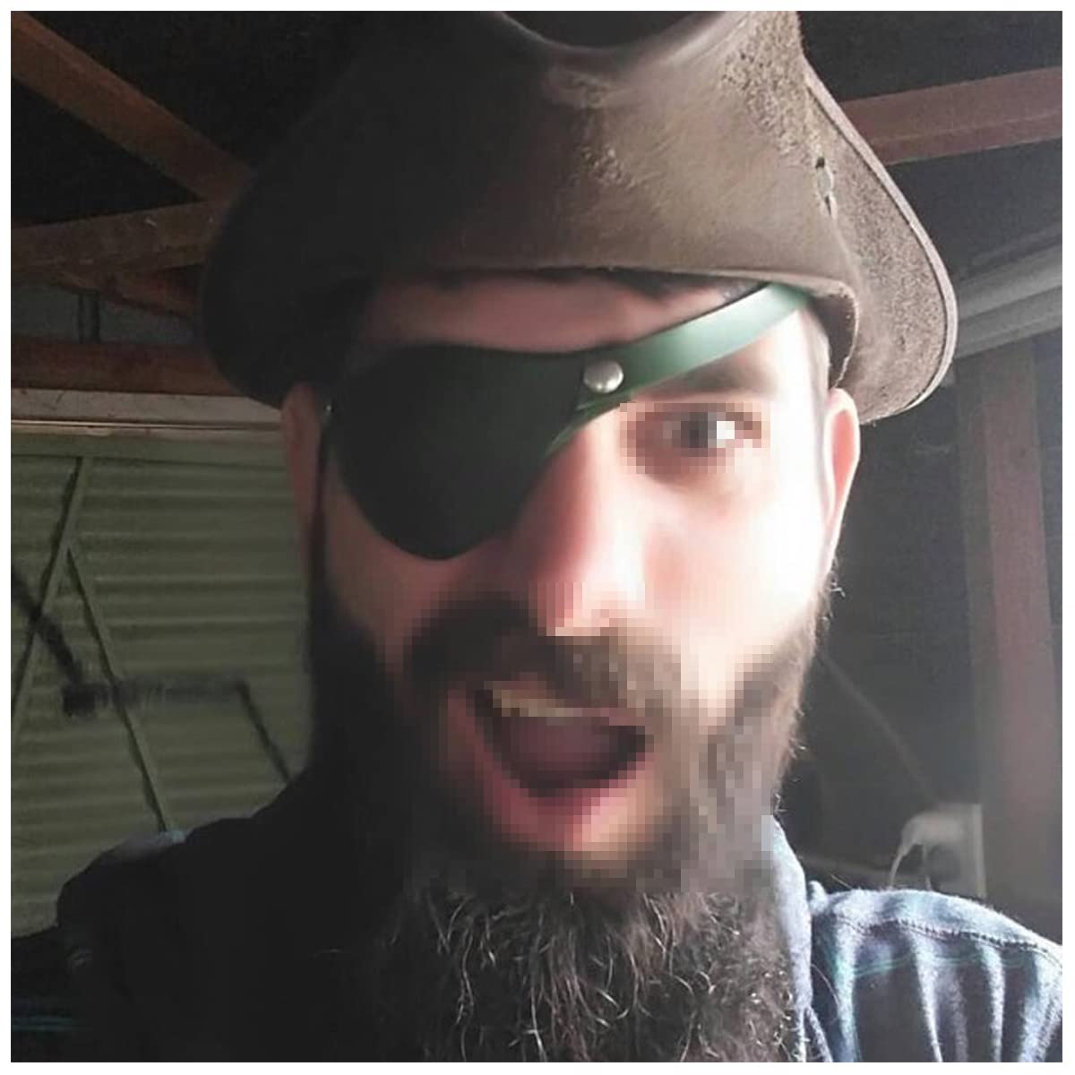 FakeFace 2x Piraten Augenklappe Aus Leder – Verstellbar, Für Cosplay & Mottopartys