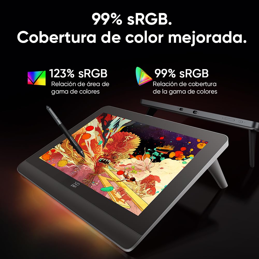 XPPEN Artist Pro14 Gen2 Tableta Gráfica con Pantalla con Lápiz 16K Niveles de Presión, Tableta Dibujo Digital 14 Pulgadas con Teclado Inalámbrico, Compatible con Windows,Mac,Android,Chrome,Linux