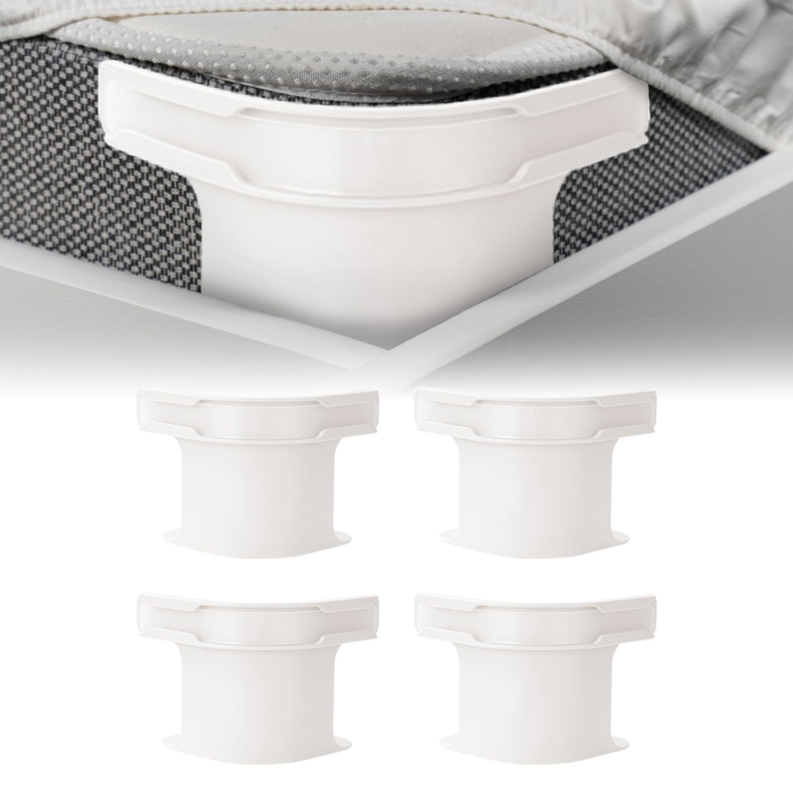 4 Supports de Draps, Attache Drap Housse, Sangles Serrées, Clips D'accélérateur de Coin de Draps Lourds, Accessoires pour la Maison Attaches de Draps pour protège-Matelas, couvertures, vêtements (B)