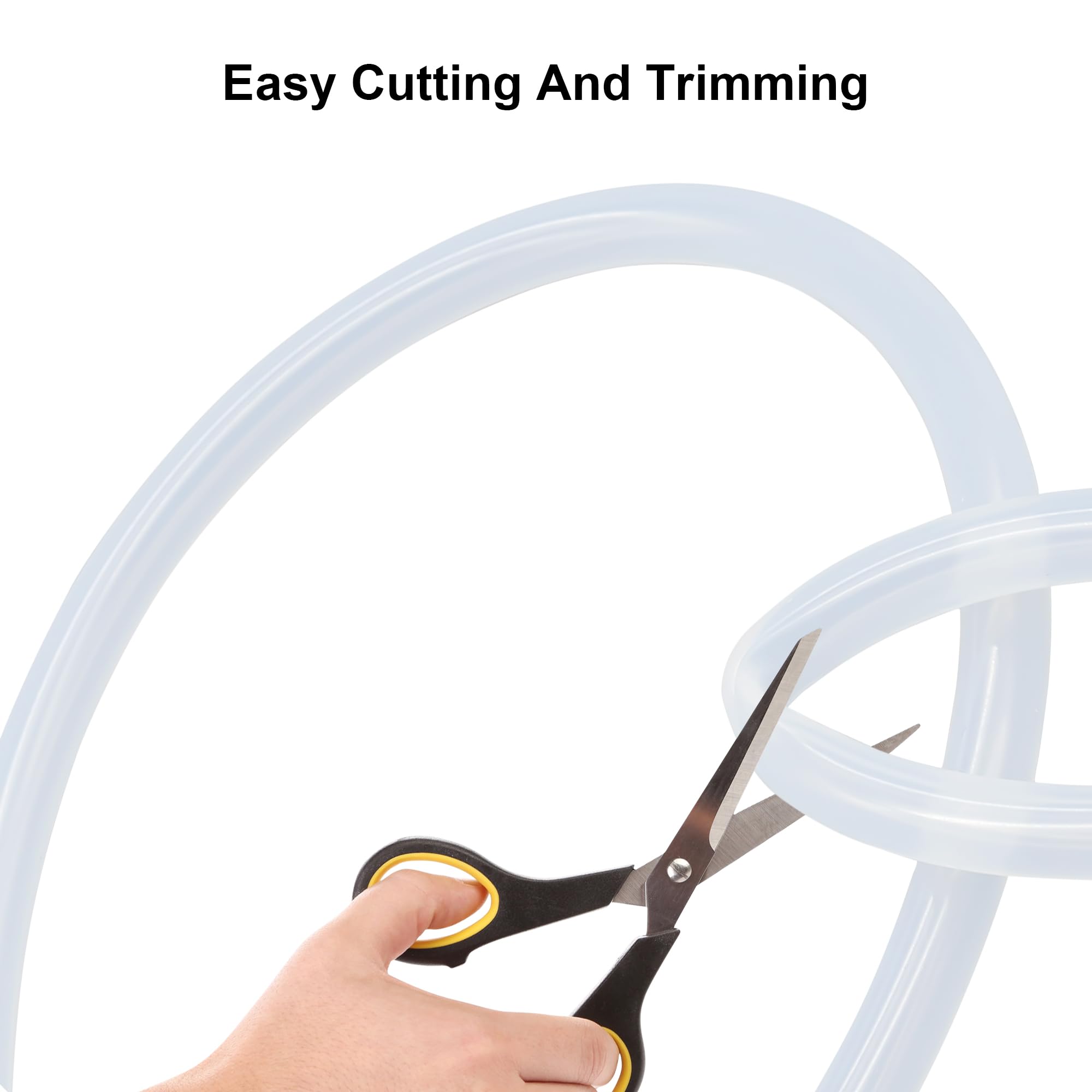 Tuyau Silicone Alimentaire Transparent 9x13mm - 4 Mètres - Résiste -50°C à 200°C - Pour Eau, Air, Huile