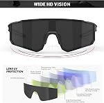 KALIYADI Sports Sunglasses-for-Men Polarized Running-Sunglasses: Sport Mens Sunglasses with UV Protection for Cycling Fishing