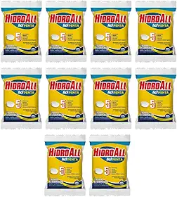 Kit 10 Cloro Para Piscina HCL Penta 200G HidroAll
