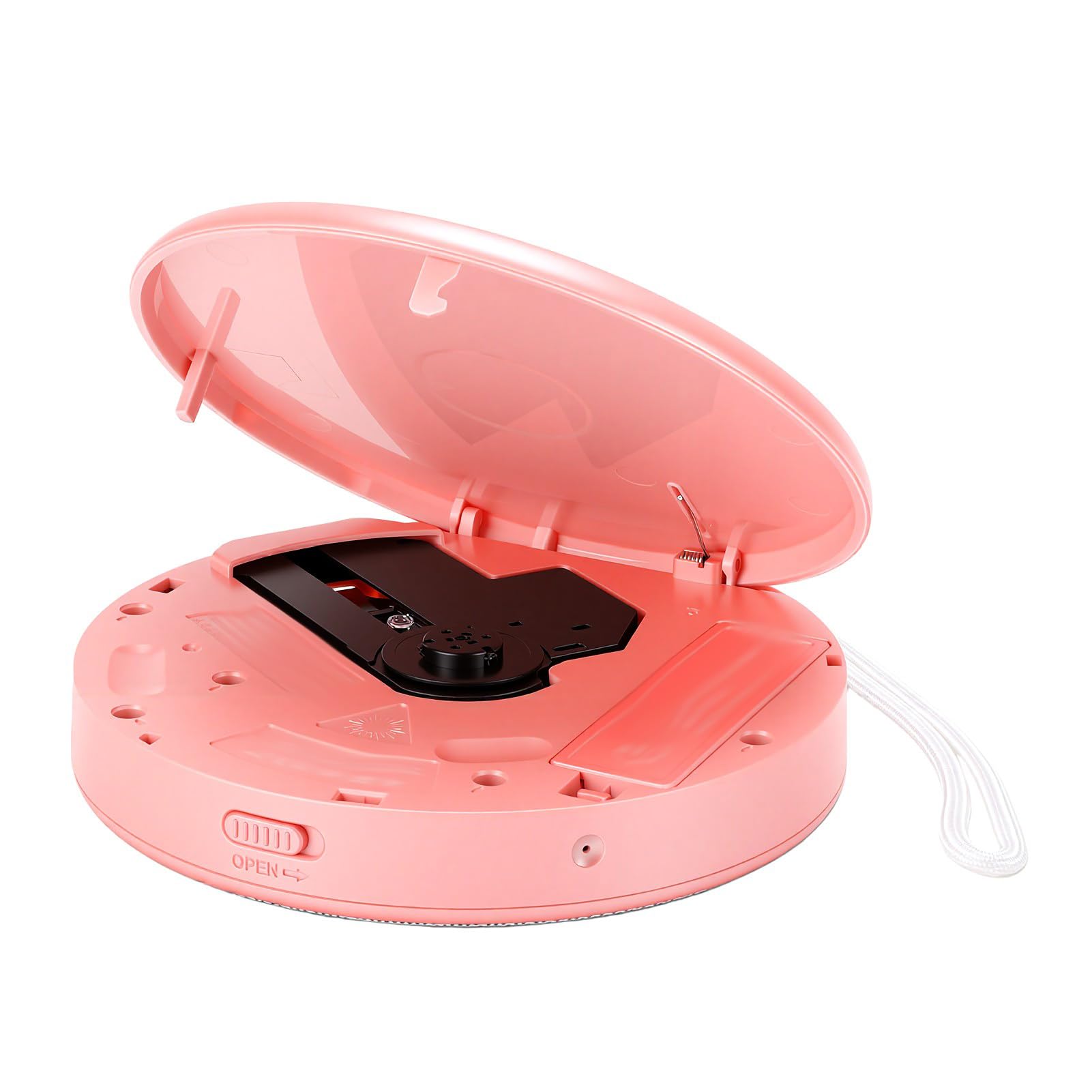 Generic Reproductor de CD Portátil con Batería de 2600 MAh, Reproducción de Memoria (Pink)