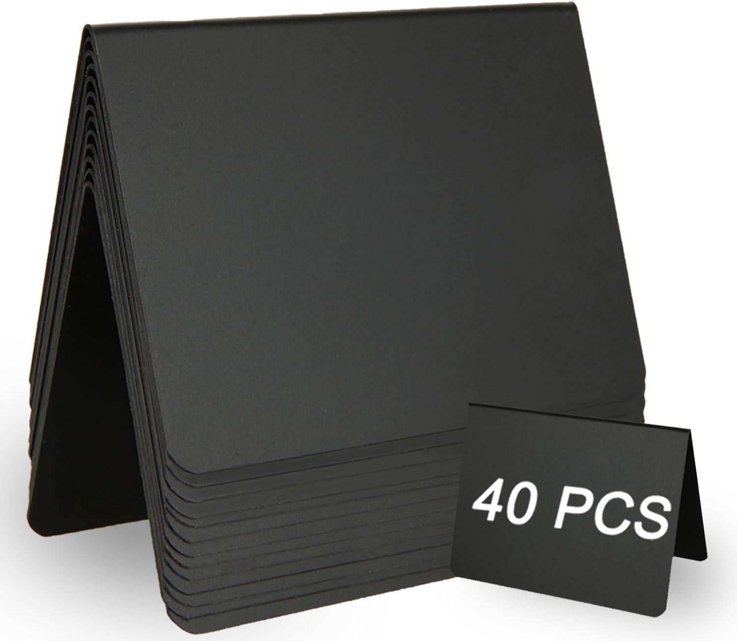 APACALI 40 PCS Mini Chalkboard Signs, Small Chalkboard Message Sign