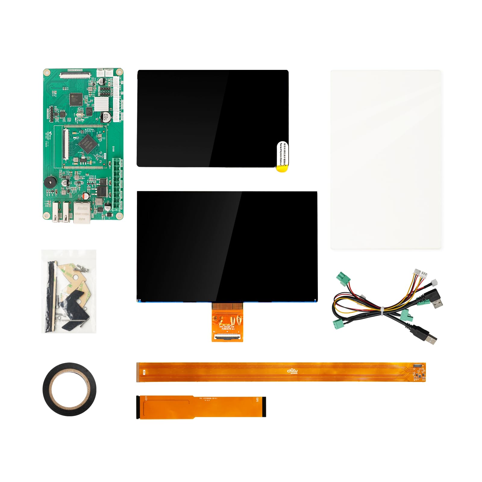for Elegoo Saturn 2 Screen Replacement, 10.1 Inches Monochrome LCD 13320x5120 Resolution for 14K Light Curing Print Screen