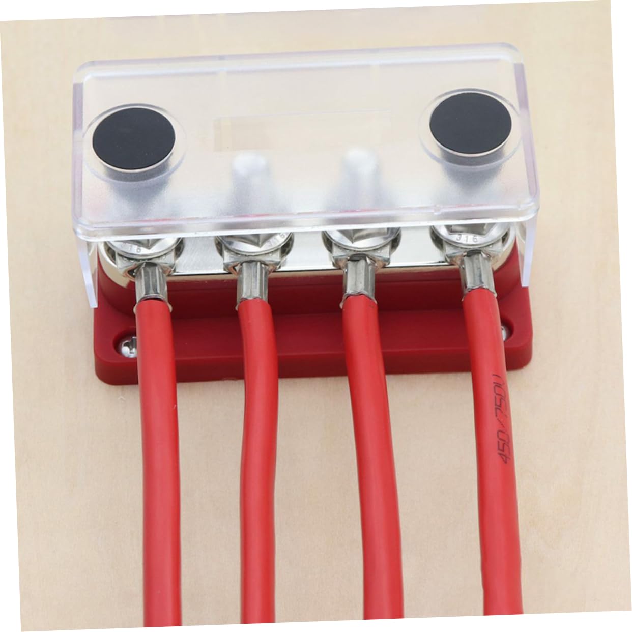 Verteiler Klemmenblock 300a Dc Rot Kupfer für Stromverteilung