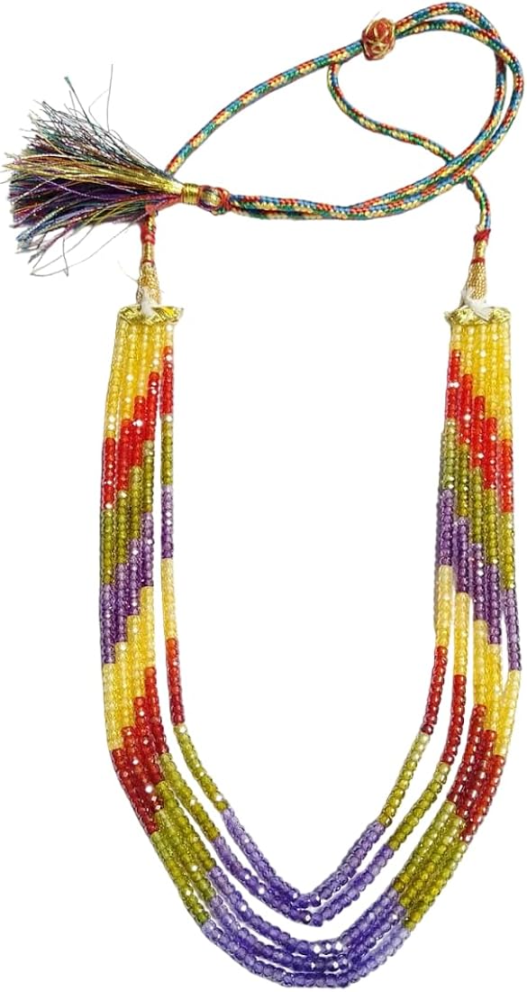 HI International AAA Multi Cubic Zirconia 5 lines Necklace - 3mm