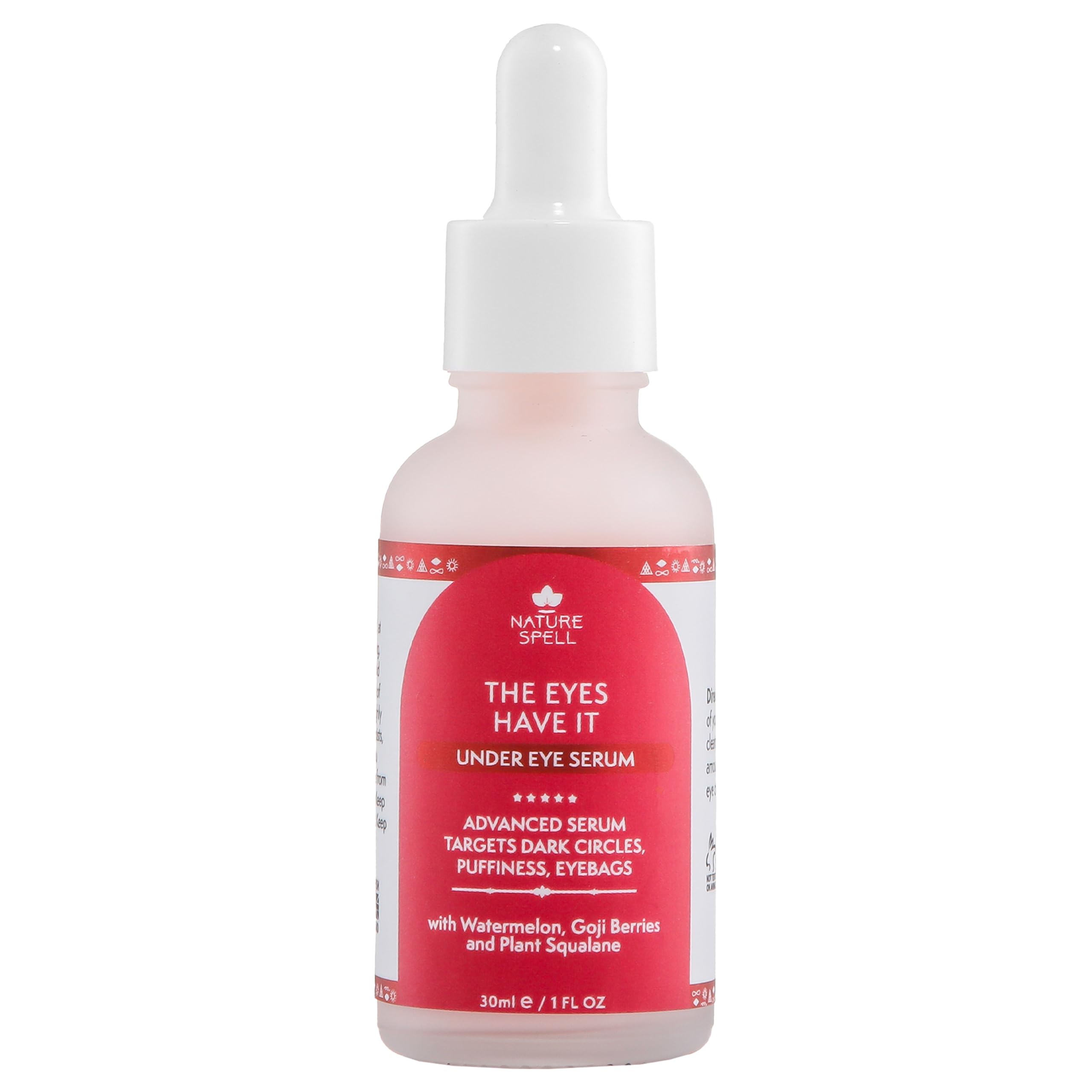 Nature Spell Eye Serum, Infused with Watermelon & Goji Berries, For All Skin Types, Vegan, 1 Fl Oz