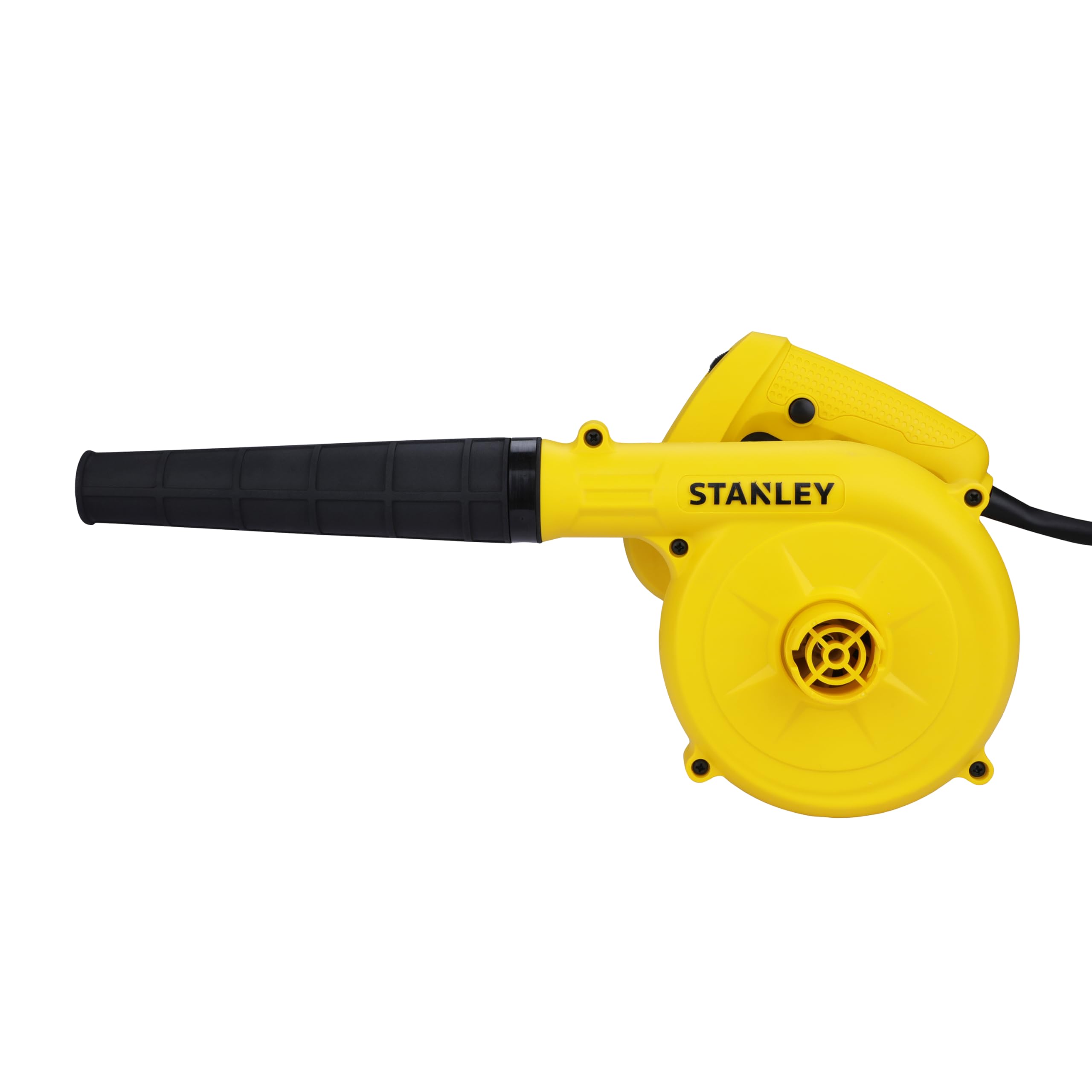 STPT600-IN Leaf Blower for Lawn Care, Snow Blowing, Corded Electric Dust Cleaning 600W Variable Speed, (Yellow & Black)