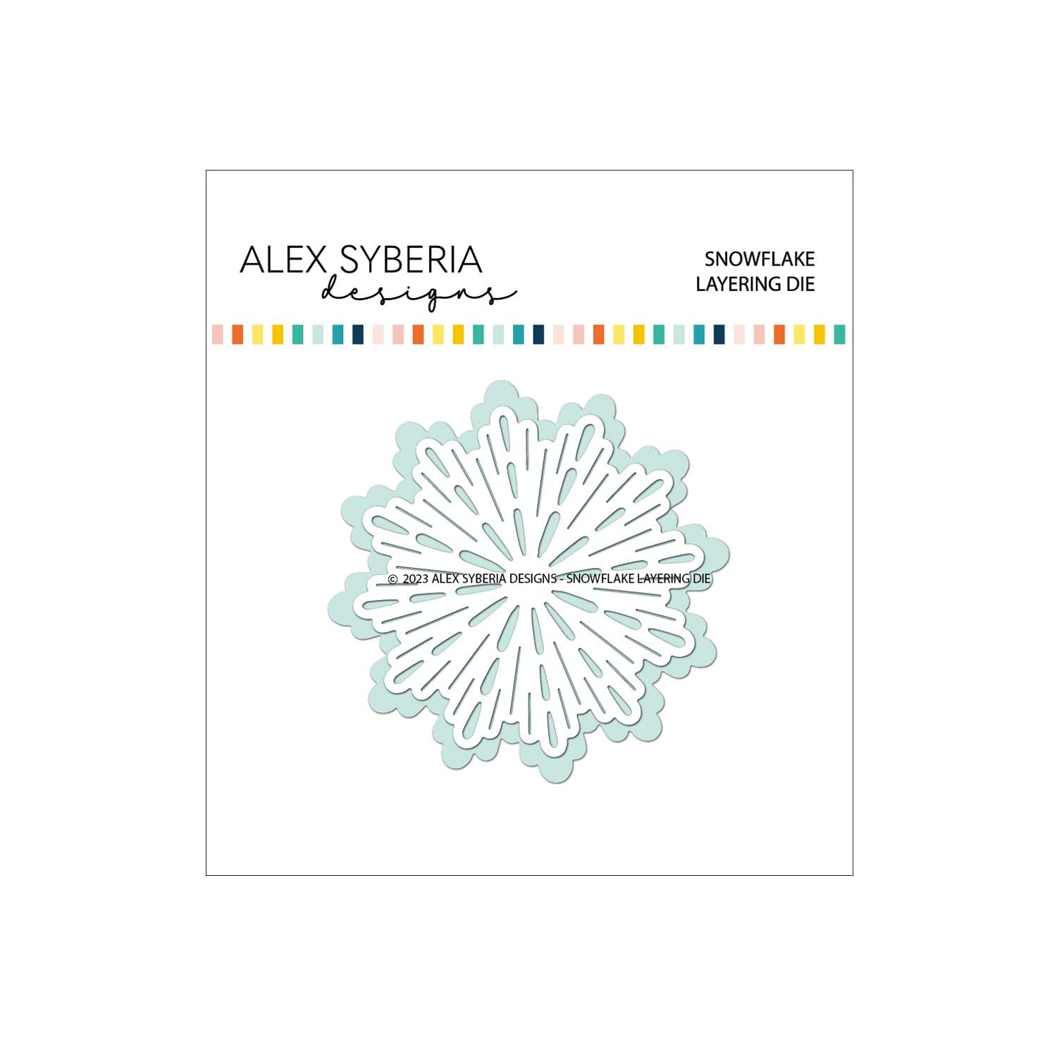 Alex Syberia Designs White Snowflake Layering Die