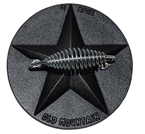 Old Mountain Preseasoned Cast Iron Grill Press (1, Star)