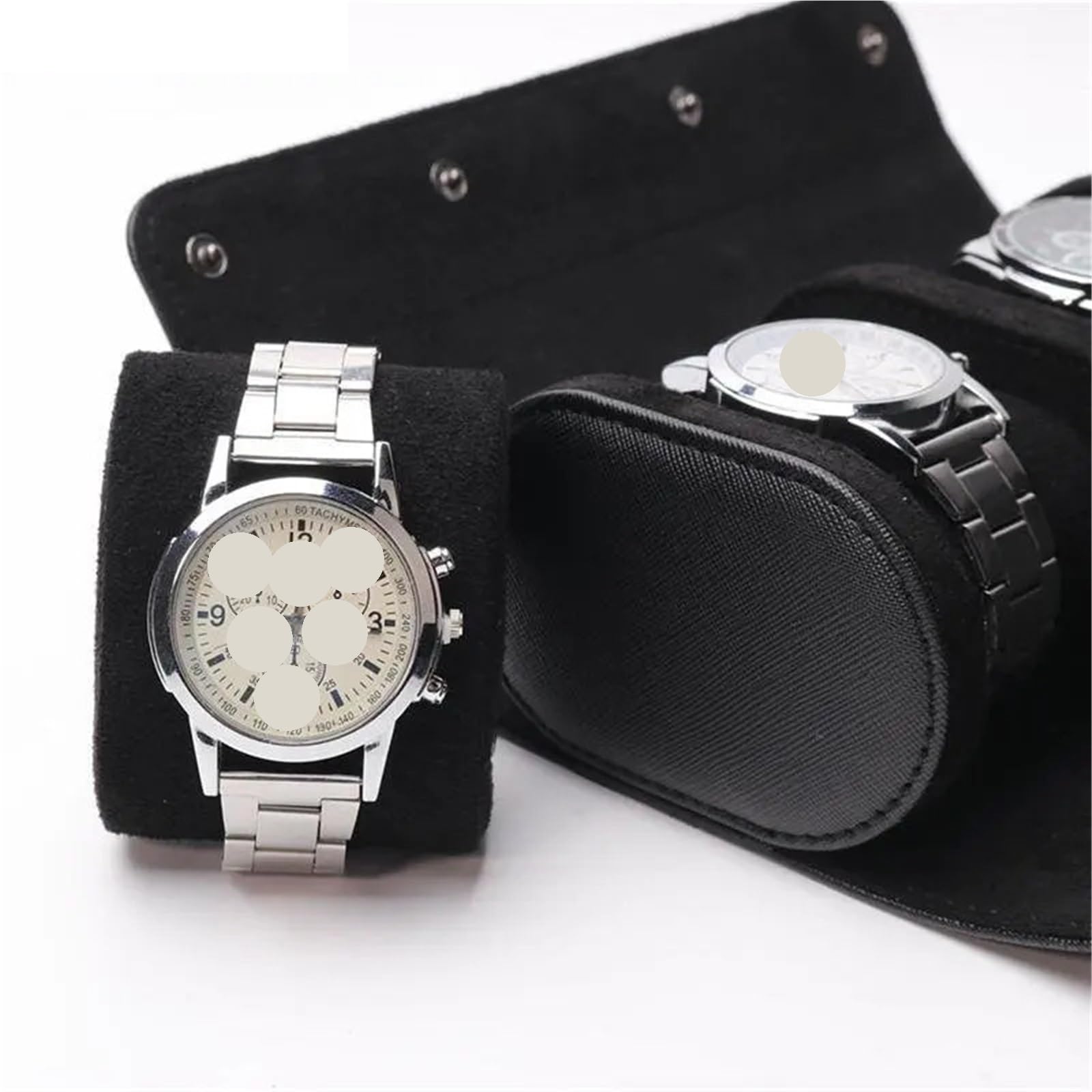 Scatola Rol In Pelle Fatta A Mano Con Custodia Da Viaggio for Orologio 2 Pezzi Per Orologi