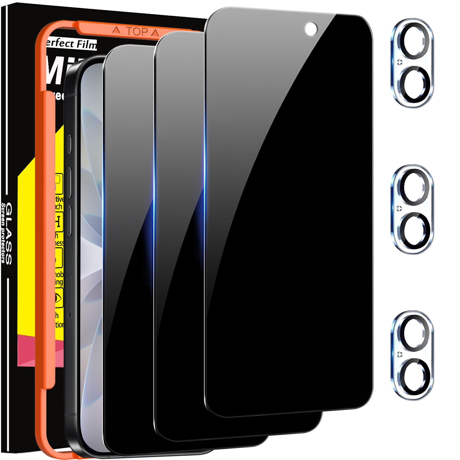 Milomdoi 3 Pack Privacy Screen for iPhone 17