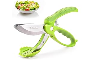 Salad Scissors, Kitchen Scissors with Double Blade