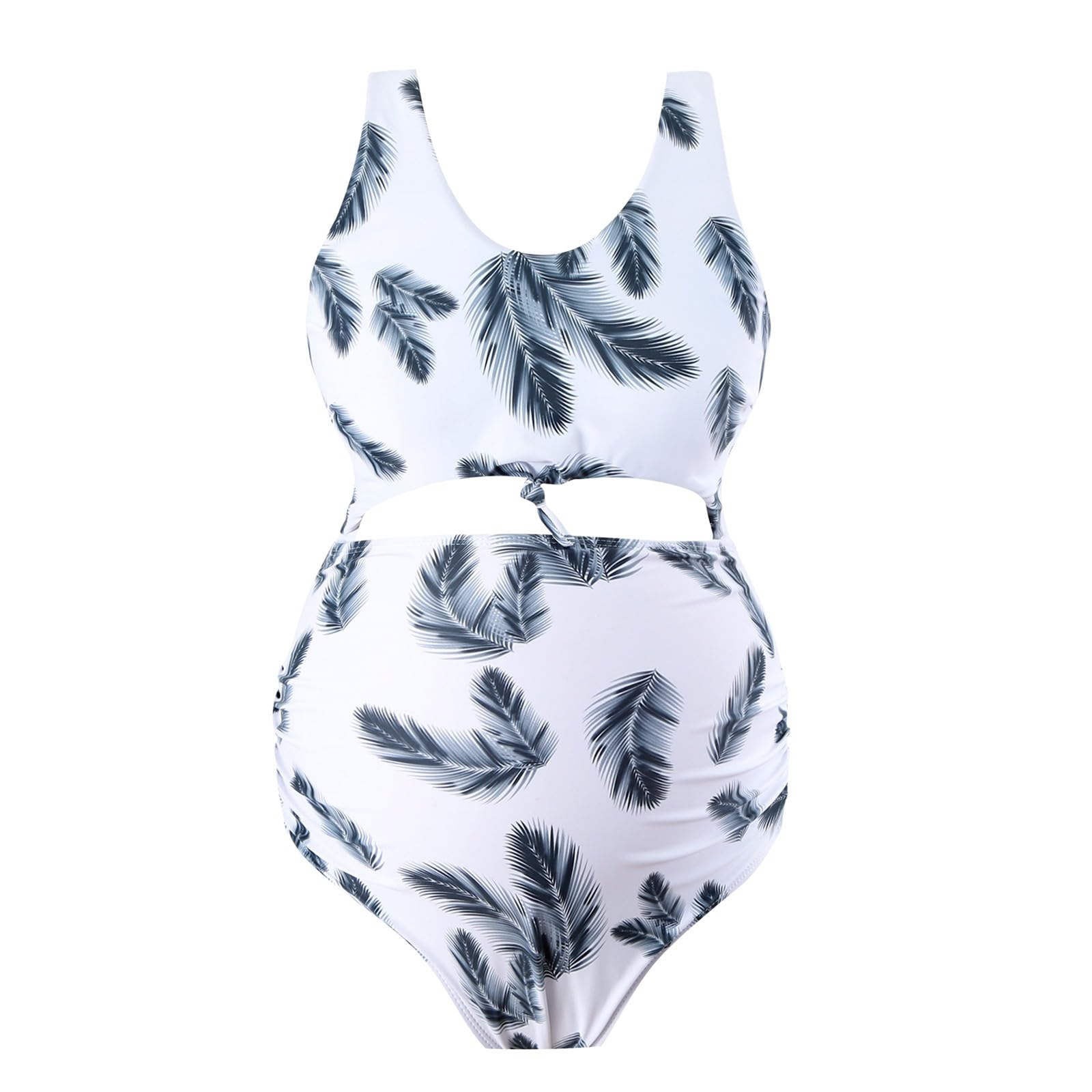 Generisch Título del producto Maternity Swimwear Categoría Traje de baño para mujeres embarazadas - Elegante bikini con cuello en V con estampado floral para vacaciones en la playa Embarazo - Estilo