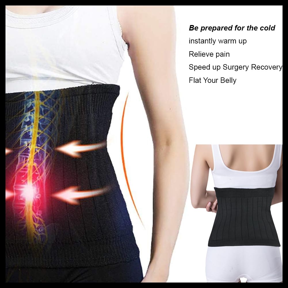 Calentador de riñón de cachemira suave, Cintura Elástica Trasera,Cinturón Térmico Para Cadera, Faja Lumbar Caliente para Hombres Mujeres, para Cintura de Apoyo Caliente Dolores Menstruales