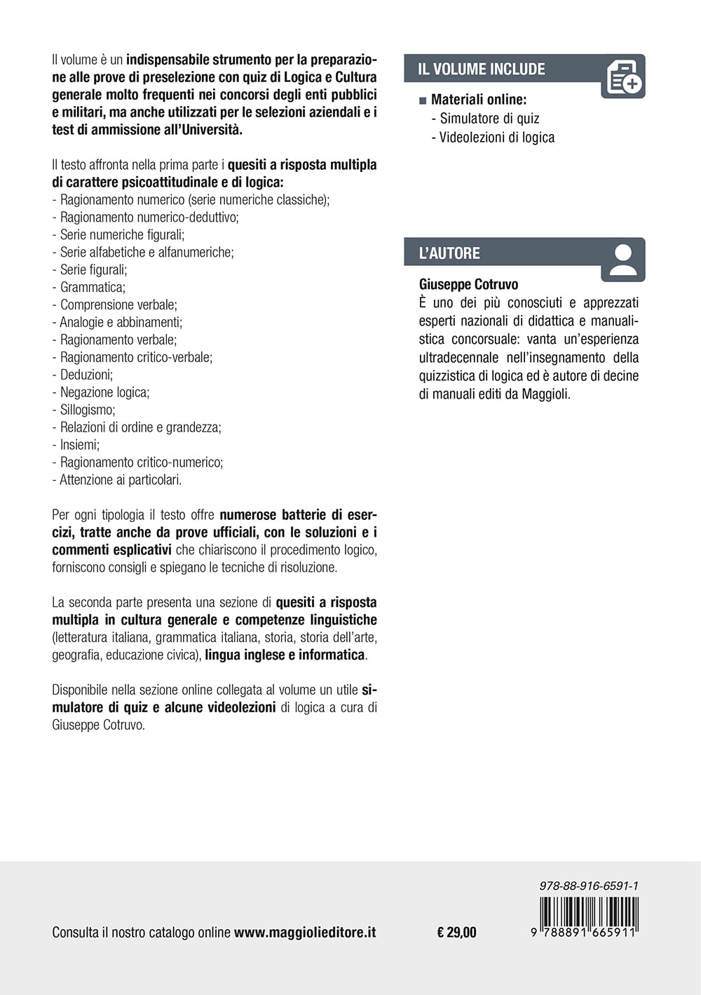 Quiz di Logica e cultura generale Teoria e test per tutti i concorsi