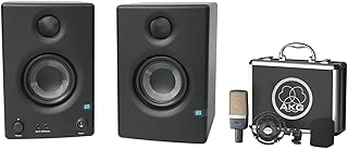 AKG C214 Studio Condenser Microphone Recording Mic+Presonus Eris E3.5 Monitors - coolthings.us