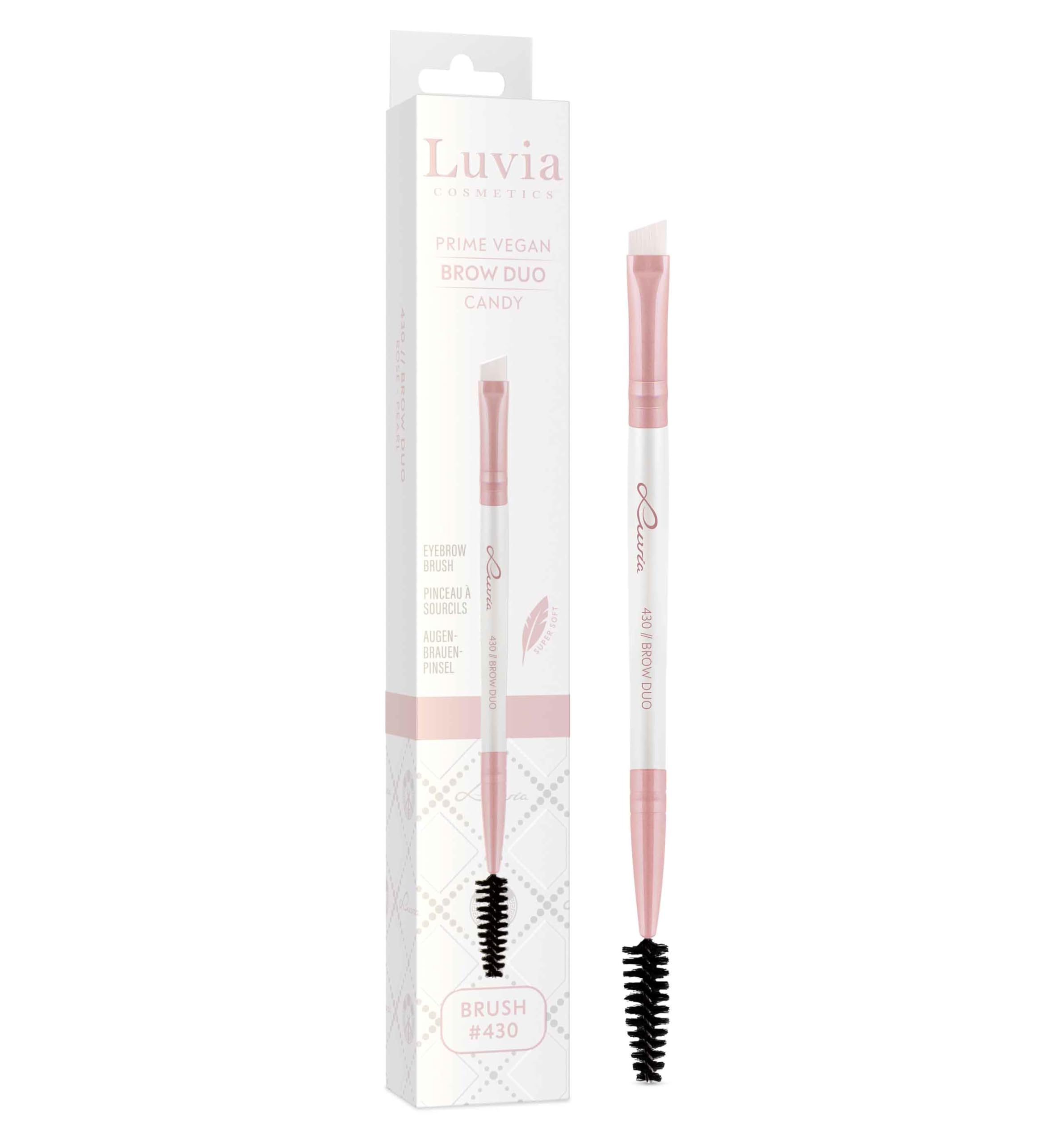 Luvia Cosmetics Candy Professioneller Make-Up Pinsel Augenbrauen Schminkpinsel - 430 // Brow Duo