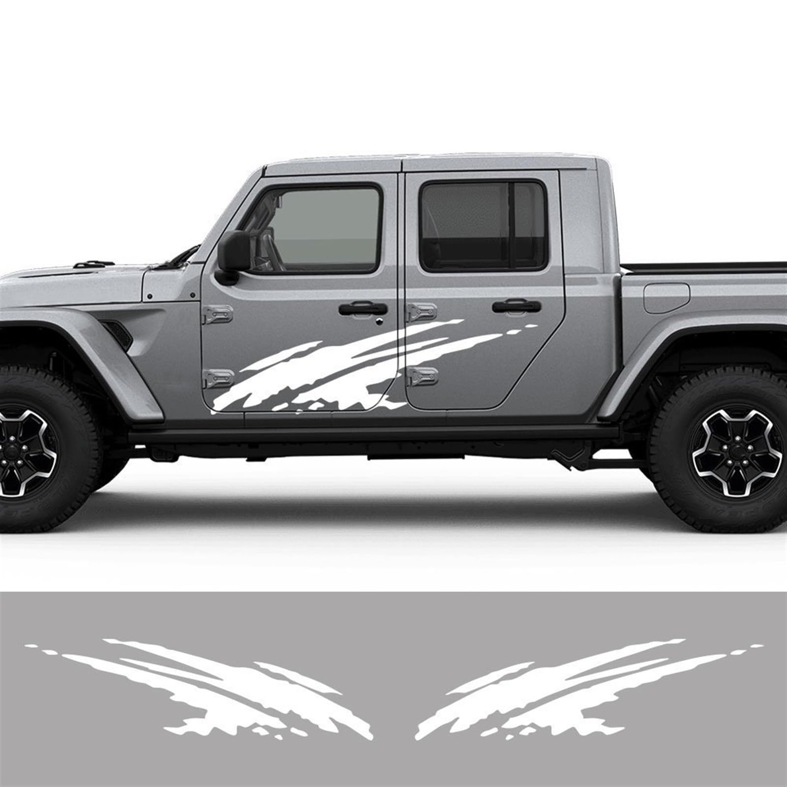 Naklejka samochodowa Osłona na nadwozie Zderzak Sportowa Odznaka Naklejka Drzwi Boczne Naklejki Pickup Decor Naklejki Ciężarówka Grafika Splash Pokrowiec na samochód Auto Tuning Winylowe Naklejki