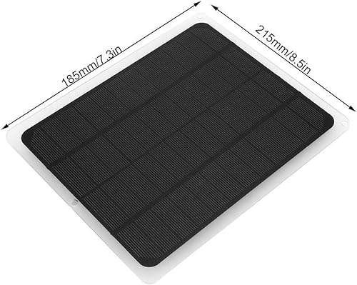 Miniatura 7 de Cargador de panel solar, panel de energía solar monocristalino portátil de 12 V 10 W, cargador USB para luz de teléfono de automóvil, tableta de