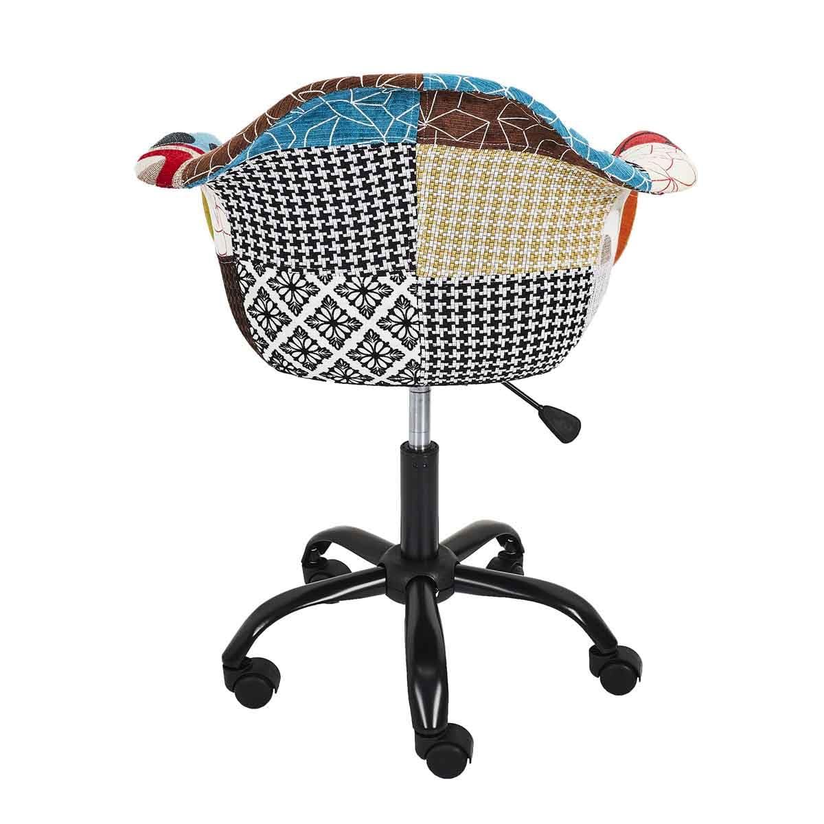 Fauteuil de Bureau Patchwork 86cm Multicolore