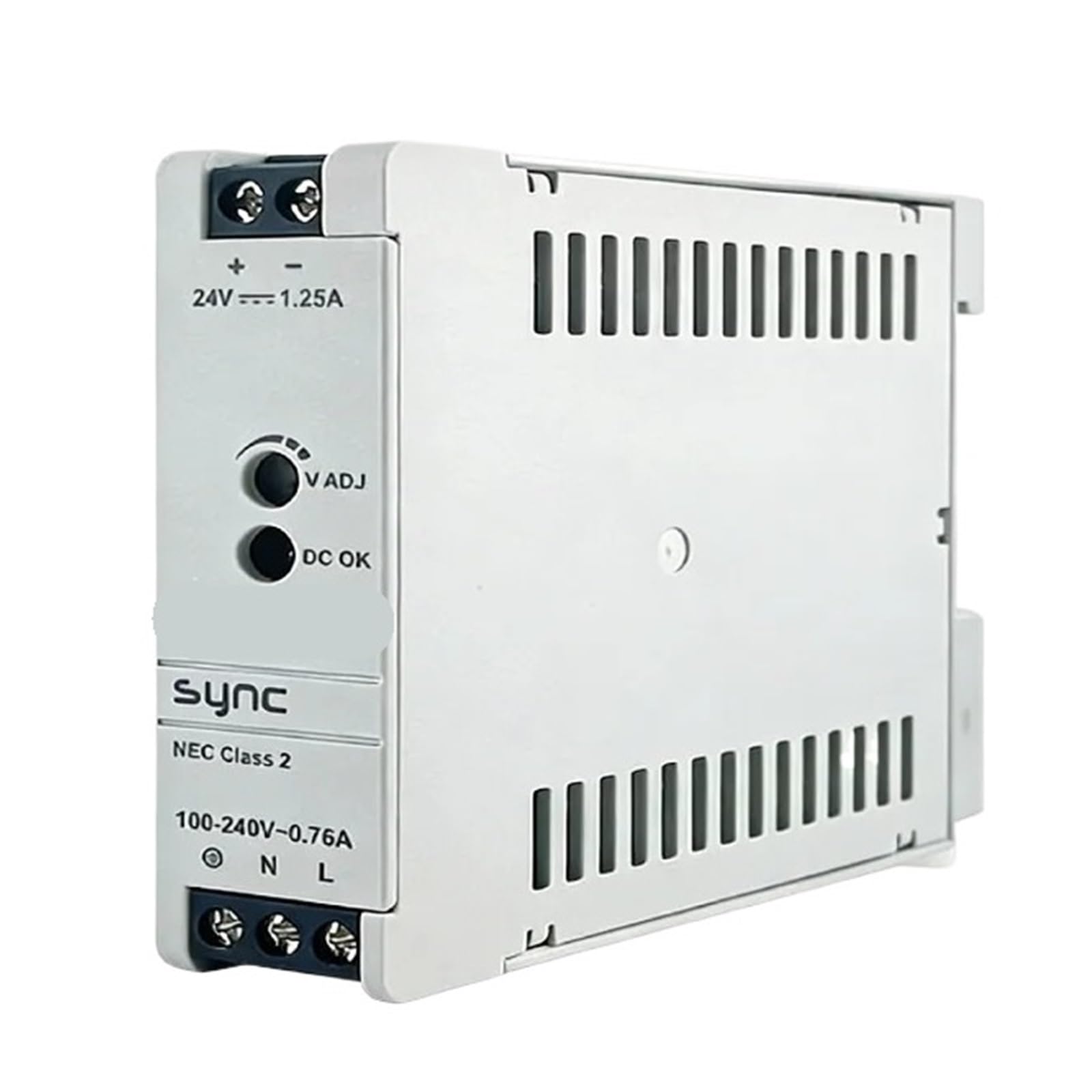 TSCFHGQI DRS-24V30W1NZ Power Supply, 24V 1.25A, 30W Industrial Switching Power Supply