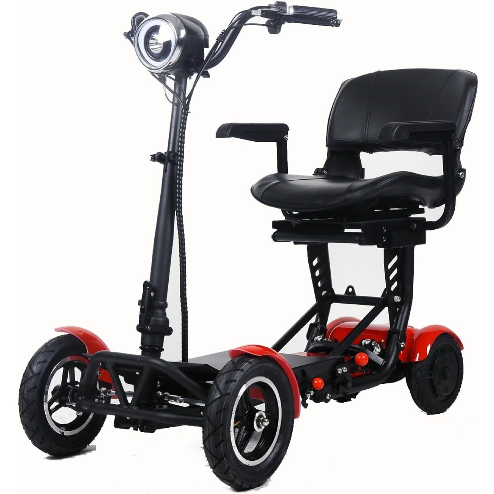 Mobilità Per Scooter 4 Ruote Supporta 136Kg Deambulatori Per Anziani Scooter Leggero Con Sedile Per Adulti Anziani Disabili Dispositivo Di Mobilità Elettrica Pieghevole A 4 Ruote blue