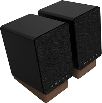 Onkyo Creator Series GX-10DB Powered Speakers, Black - 3" woofer, USB/C, line/Phono, Optical Ports and Bluetooth 5.3 LE Audio connectivity