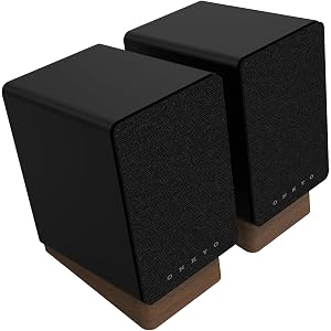 Onkyo Creator Series GX-10DB Powered Speakers, Black - 3" woofer, USB/C, line/Phono, Optical Ports and Bluetooth 5.3 LE Audio connectivity