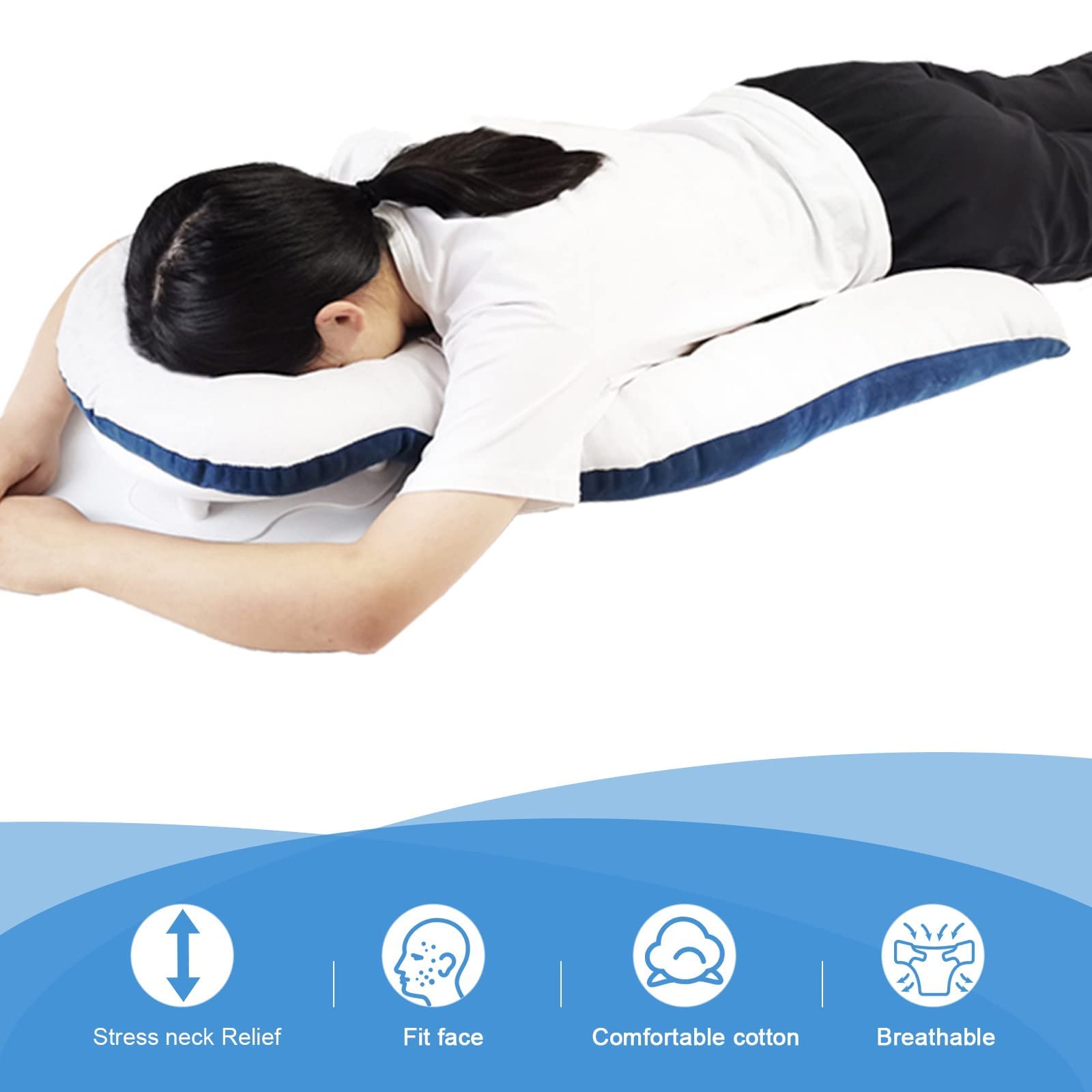 Amazon｜目の手術後のうつ伏せ枕、網膜剥離患者のうつ伏せ枕、硝子体