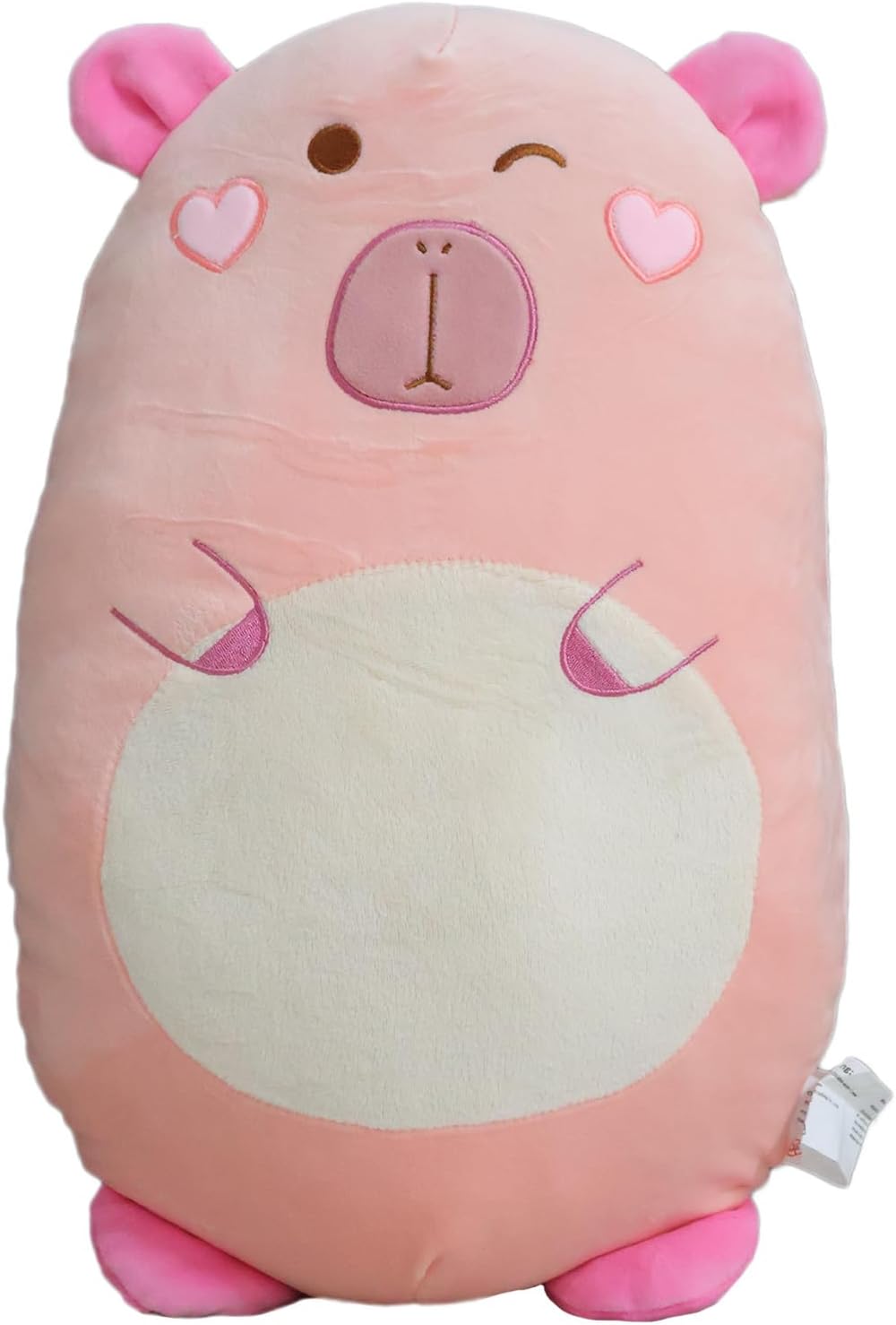 カピバラぬいぐるみ枕、かわいいカピバラのぬいぐるみ、スクイーズカピバラぬいぐるみ抱き枕、スーパーソフトモルモットぬいぐるみギフト(ピ