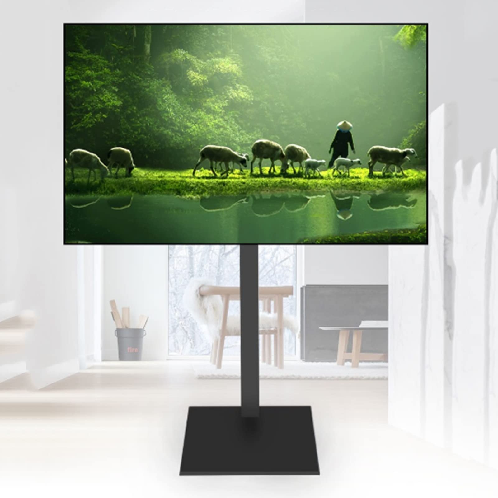Support de sol universel pour téléviseur sans percer vos murs fragiles