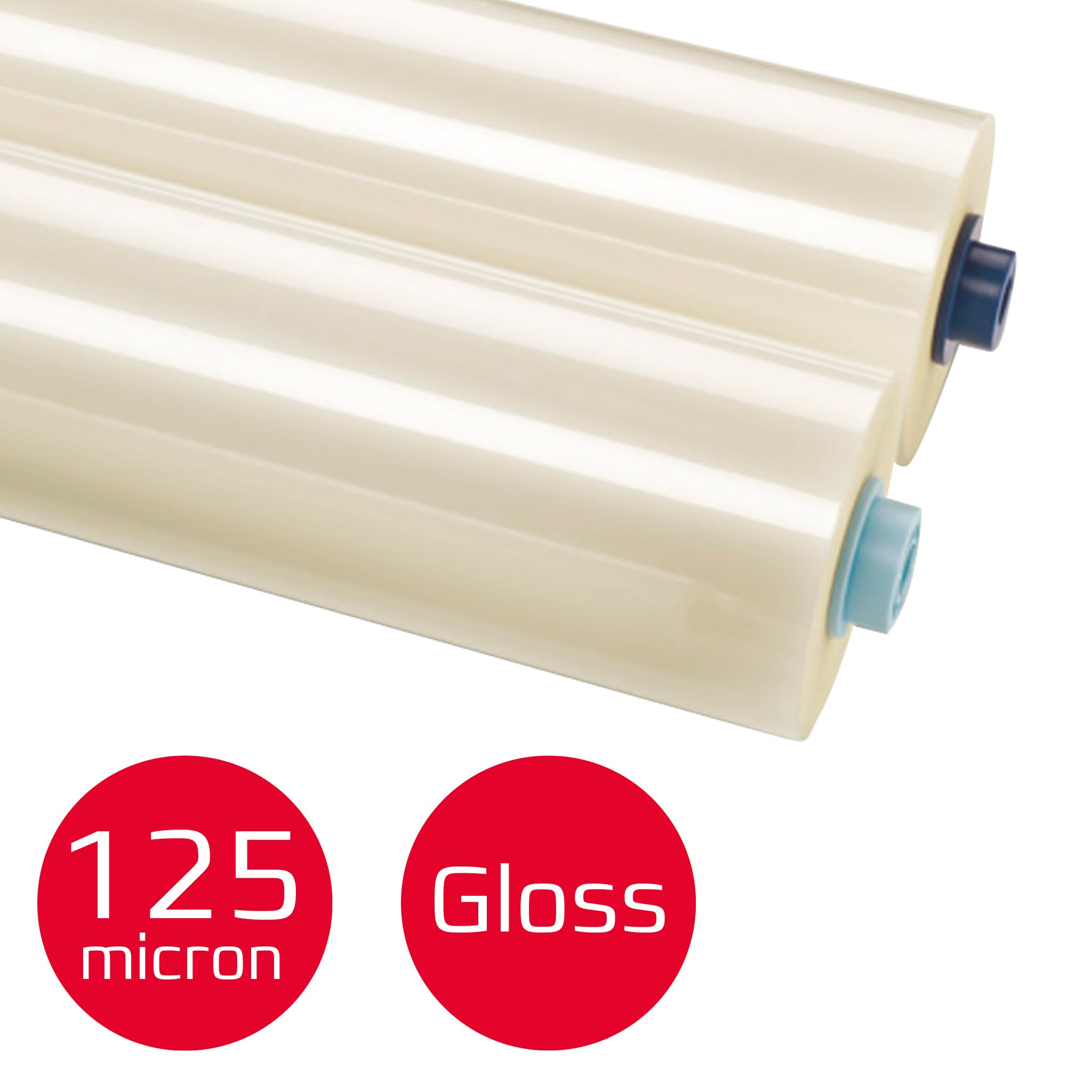 GBC 3400931EZ Rouleau de Film de Plastification 305 mm x 60 m 2 x 125 Microns Brillant