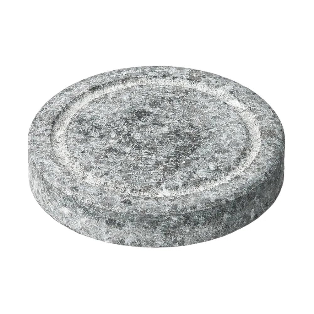 Round Steak Stone 4.7 inches (12 cm) | Grilled Stone [ 4.7 x 0.8 inches (12 x 2 cm) ] Made in Korea